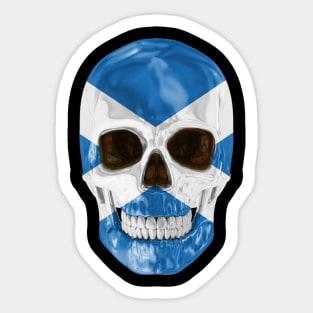 Scotland Flag Skull - Gift for Scottish With Roots From Scotland Sticker